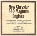 1970 ad for 440 engine -trans assemblies